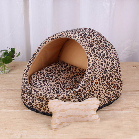Winter Warm Puppy Dog Bed House Removable