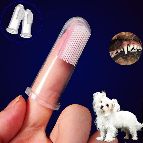 Super Soft Pet Finger Toothbrush Teddy Dog Brush