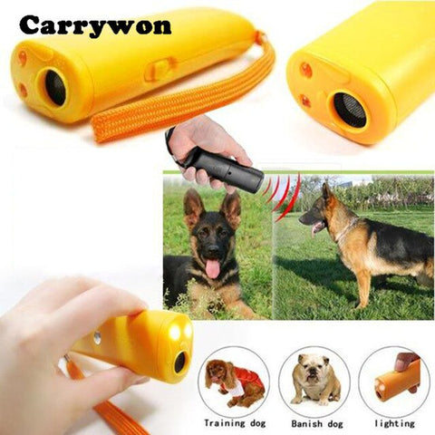 New Ultrasonic Dog Training Repeller Control Trainer Device 3 in 1 Anti-barking Stop Bark Deterrents