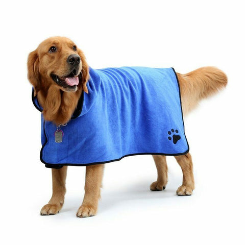 Dog Bathrobe XS-XL Pet Dog Bath Towel for Small Medium Large Dogs